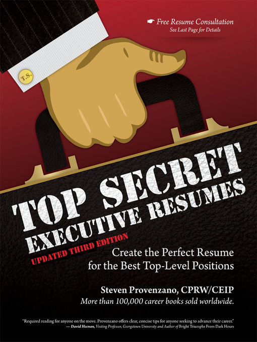 Title details for Top Secret Executive Resumes by Steven Provenzano - Available